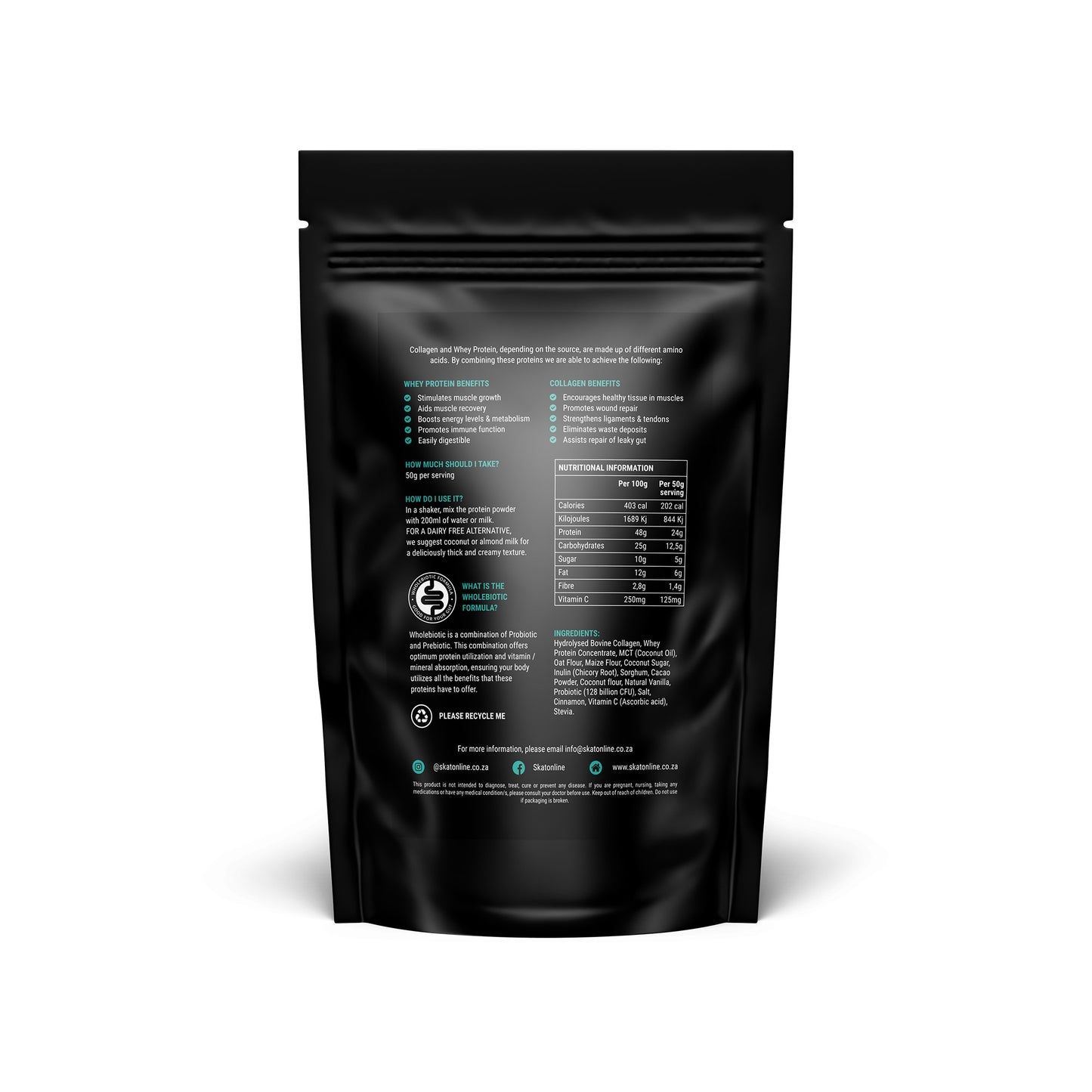 Collagen & Whey Protein Shake - Chocolate (400g)